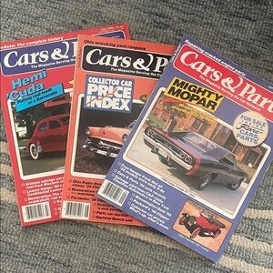 Set of 3 vintage Cars & Parts magazines jul-Sep 1990